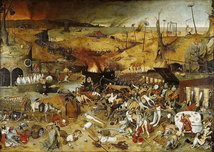 Quadro que retrata a Peste Bubônica (Foto: Reprodução/Wikimedia Commons)